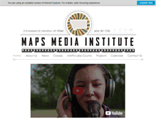 Tablet Screenshot of mapsmediainstitute.com